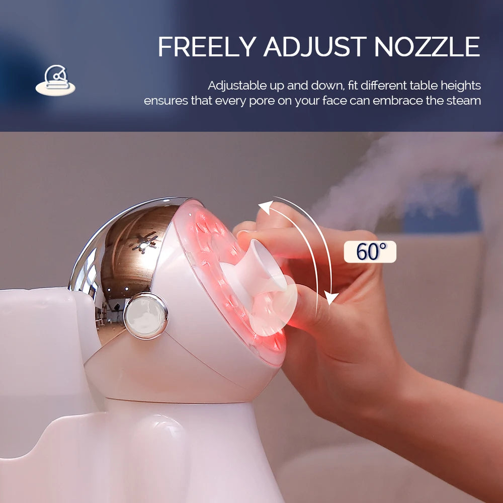 Rose Gold Glow Nano Misting Facial Spa with 7 Light Color Therapies