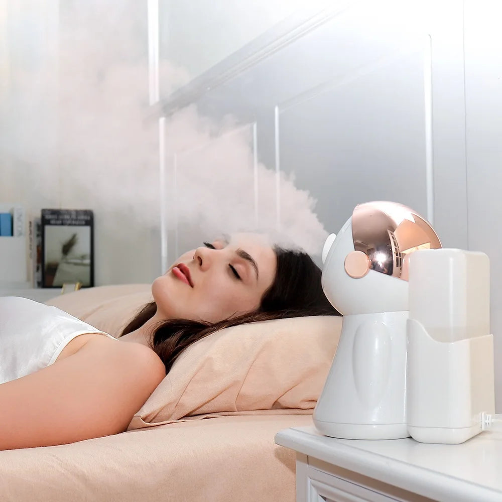 Rose Gold Glow Nano Misting Facial Spa with 7 Light Color Therapies