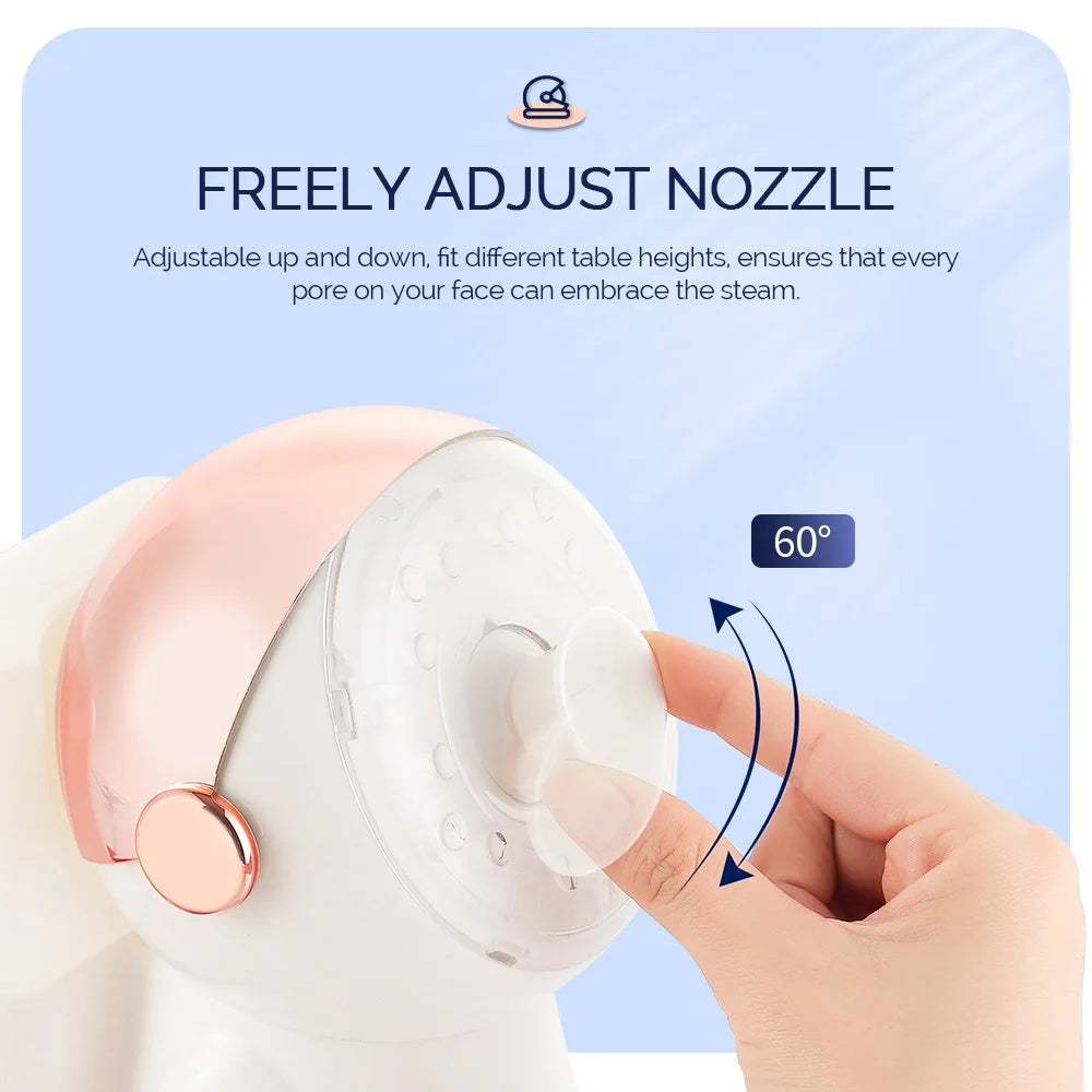 Rose Gold Glow Nano Misting Facial Spa with 7 Light Color Therapies
